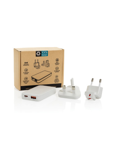 Chargeur plat 65W GAN avec connecteurs universels Fluxo RCS personnalisable 2