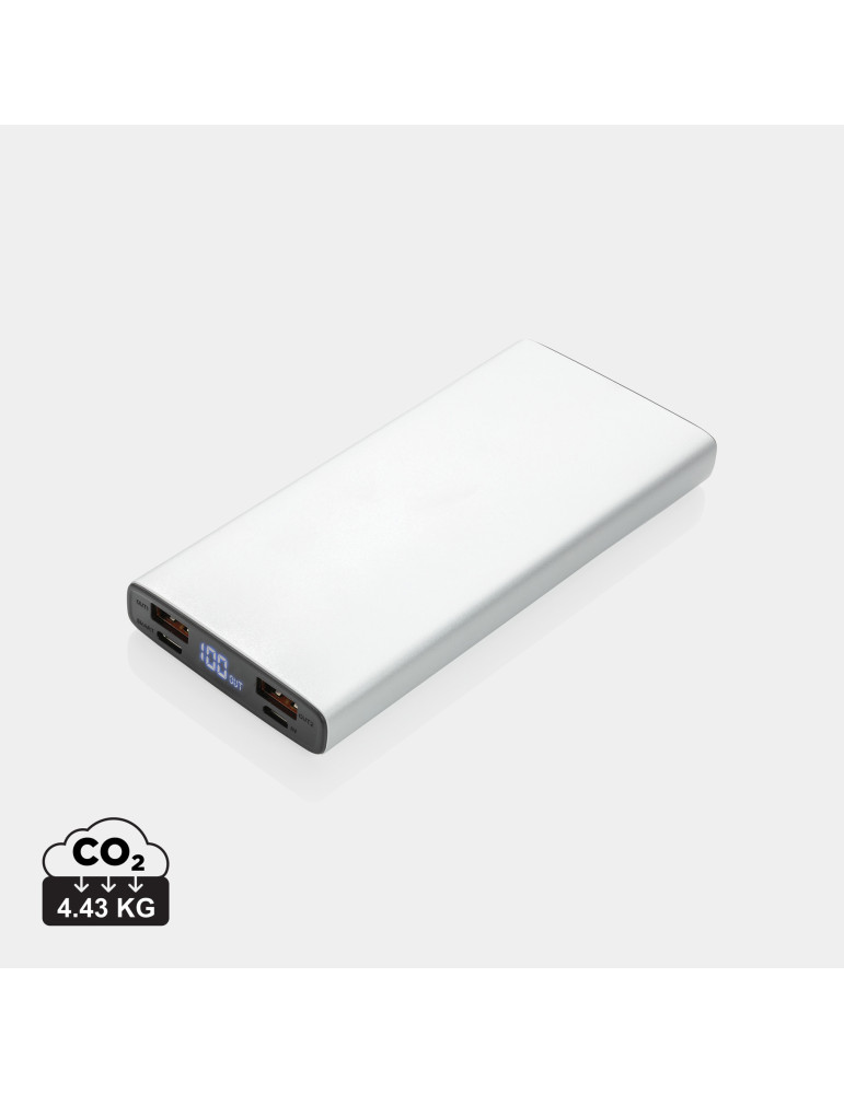 Batterie externe aluminium 10 000 mAh PD 18 W personnalisable