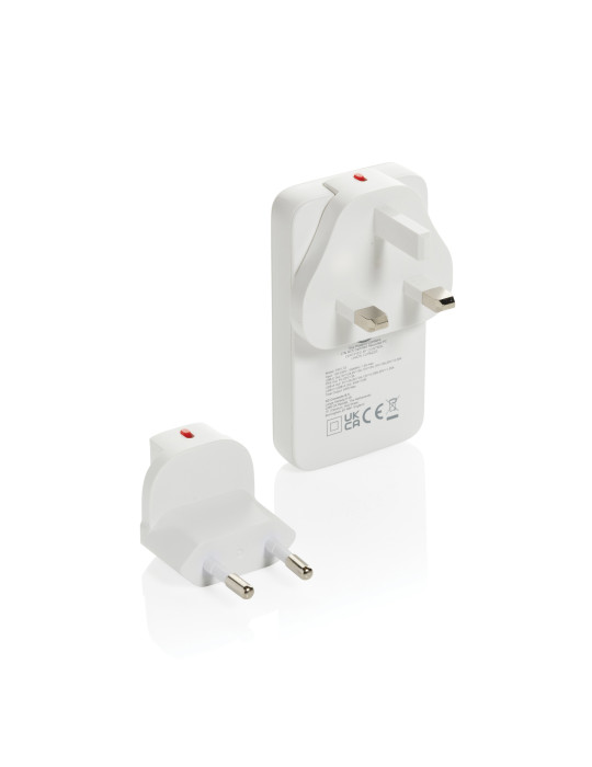 Chargeur plat 65W GAN avec connecteurs universels Fluxo RCS personnalisable