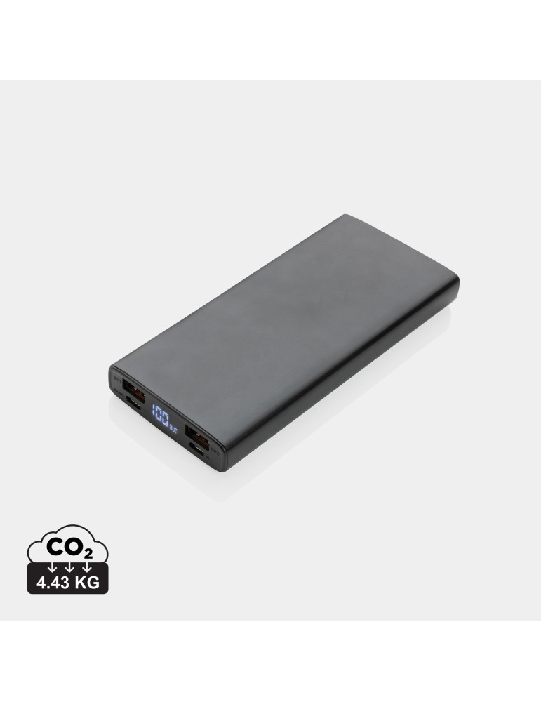 Batterie externe aluminium 10 000 mAh PD 18 W personnalisable