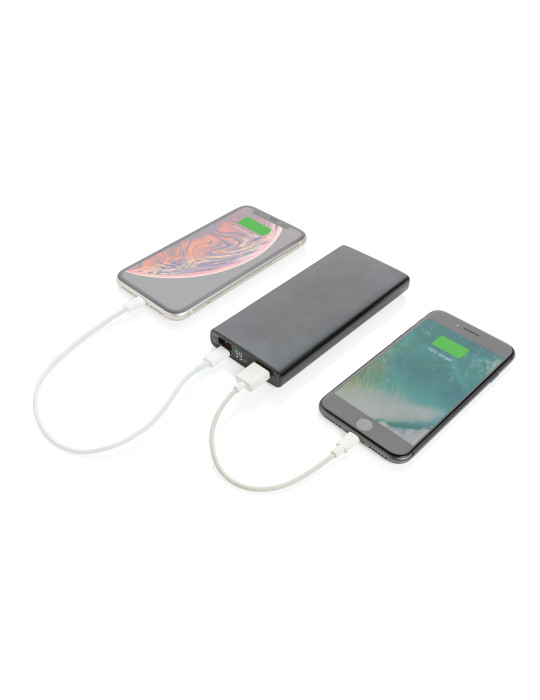 Batterie externe aluminium 10 000 mAh PD 18 W personnalisable