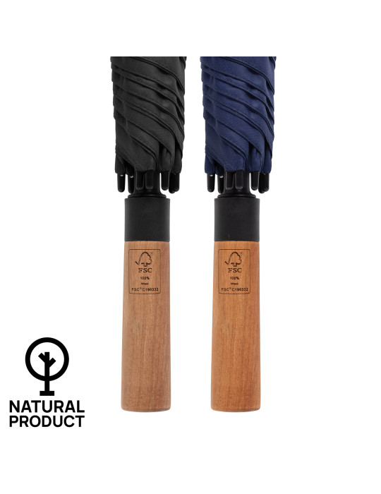Parapluie Tony 30 pouces AWARE avec poignée acacia personnalisable