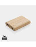 Batterie externe bambou 5 000 mAh personnalisable