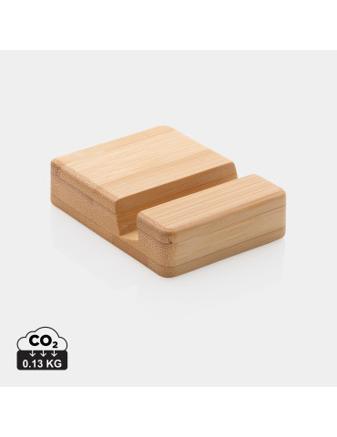 Support téléphone en bambou personnalisable