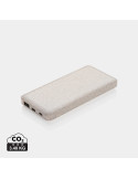 Batterie externe 10 000 mAh fibre de blé et ABS personnalisable