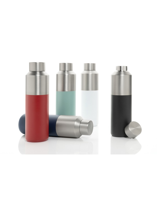 Gourde Fluid 600 ml bicolore en acier RCS personnalisable