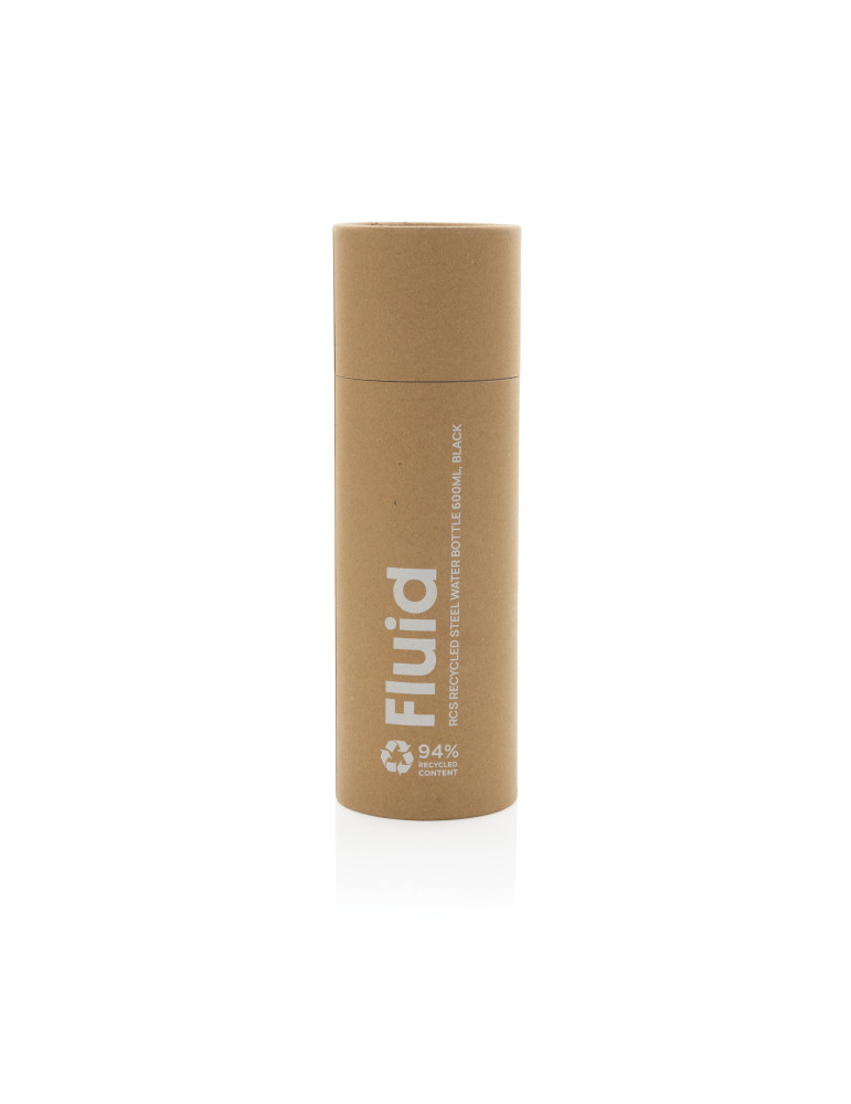 Gourde Fluid 600 ml bicolore en acier RCS personnalisable