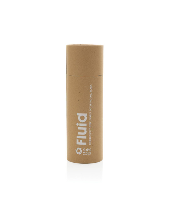 Gourde Fluid 600 ml bicolore en acier RCS personnalisable