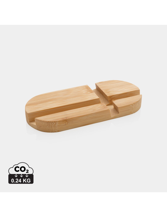 Support tablette ou téléphone en bambou personnalisable