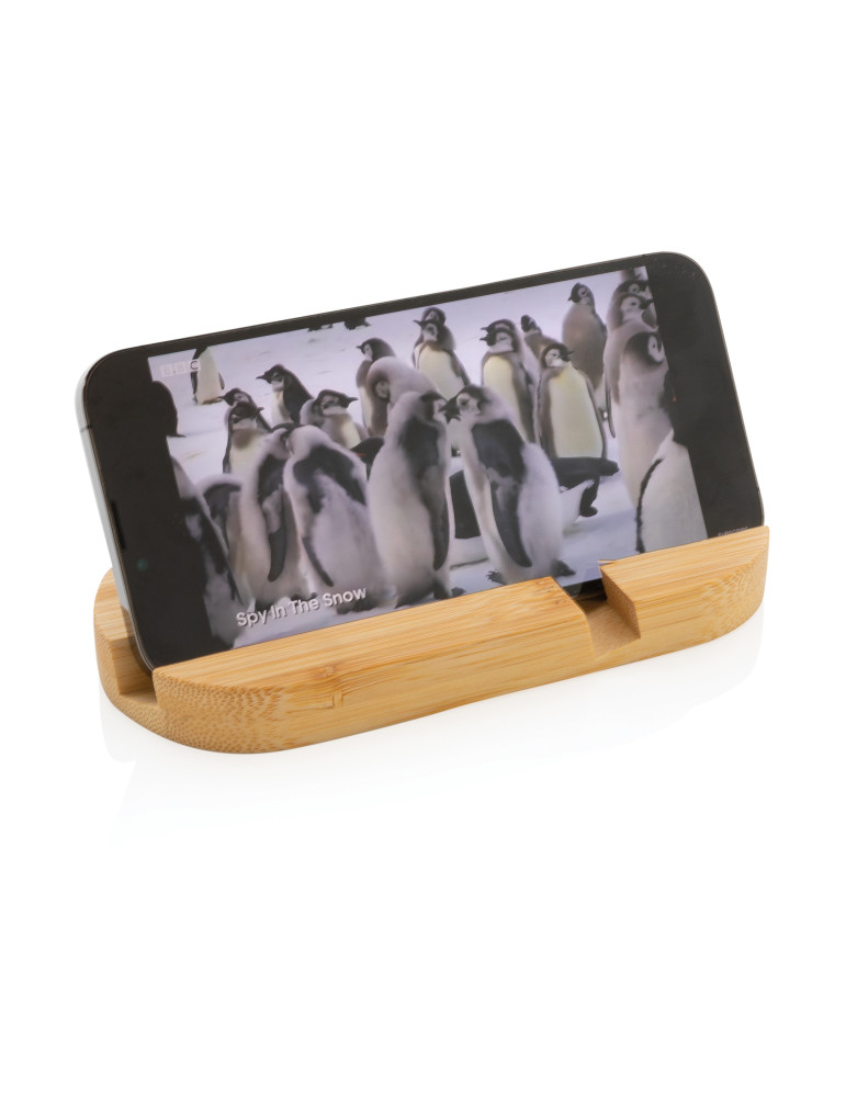 Support tablette ou téléphone en bambou personnalisable