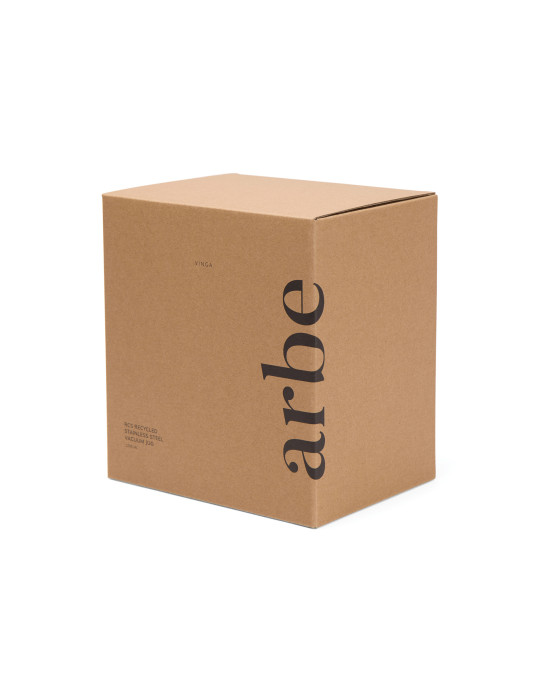 Pichet isotherme Vinga Arbe 1,2 litre acier recyclé RCS personnalisable