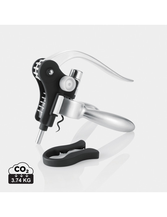 Tire-bouchon à levier Exécutive avec coupe-capsule personnalisable