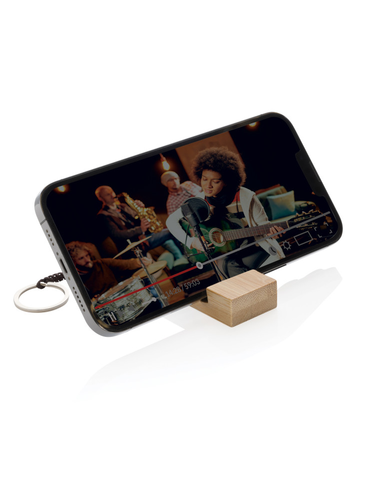 Support pour téléphone en bambou Standkey personnalisable