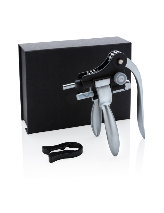 Tire-bouchon à levier Exécutive avec coupe-capsule personnalisable
