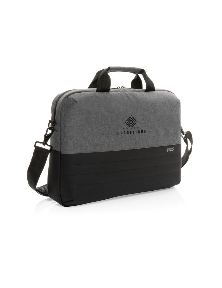 Sacoche Swiss Peak AWARE 15,6 pouces à poches RFID personnalisable