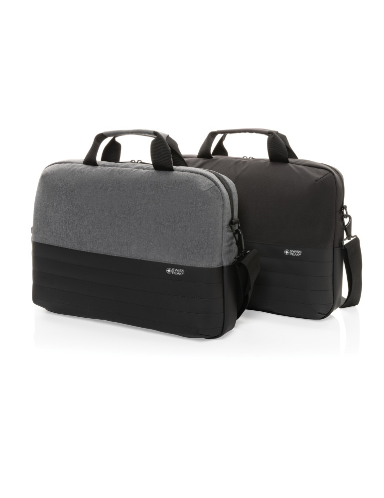 Sacoche Swiss Peak AWARE 15,6 pouces à poches RFID personnalisable