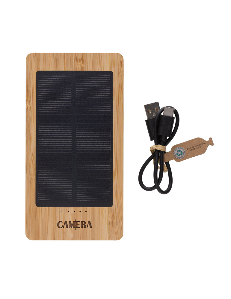 Batterie solaire Sunwick à boîtier bambou personnalisable