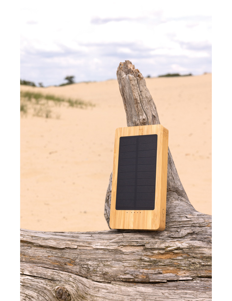 Batterie solaire Sunwick à boîtier bambou personnalisable
