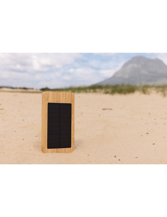 Batterie solaire Sunwick à boîtier bambou personnalisable