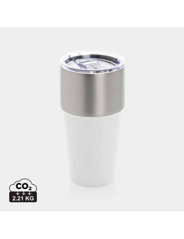 Mug Fluid 500 ml bicolore en acier RCS personnalisable