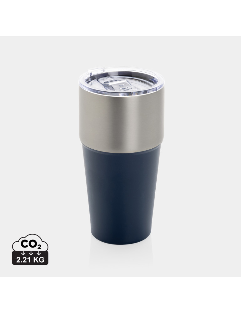 Mug Fluid 500 ml bicolore en acier RCS personnalisable
