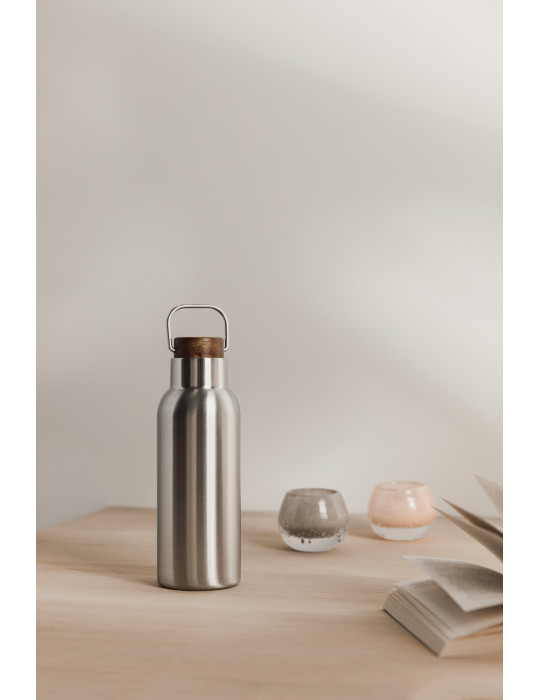 Bouteille isotherme Vinga Ciro 580 ml acier RCS personnalisable
