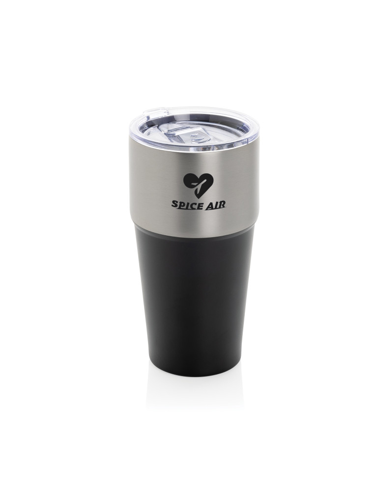 Mug Fluid 500 ml bicolore en acier RCS personnalisable