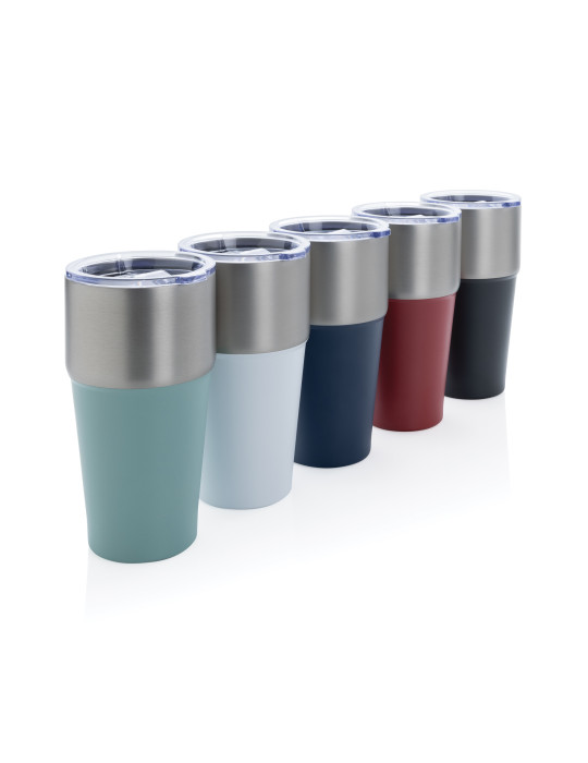 Mug Fluid 500 ml bicolore en acier RCS personnalisable