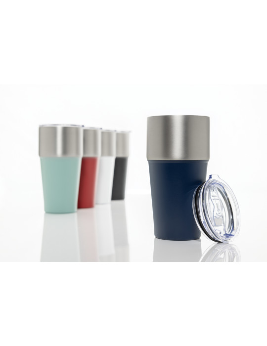Mug Fluid 500 ml bicolore en acier RCS personnalisable