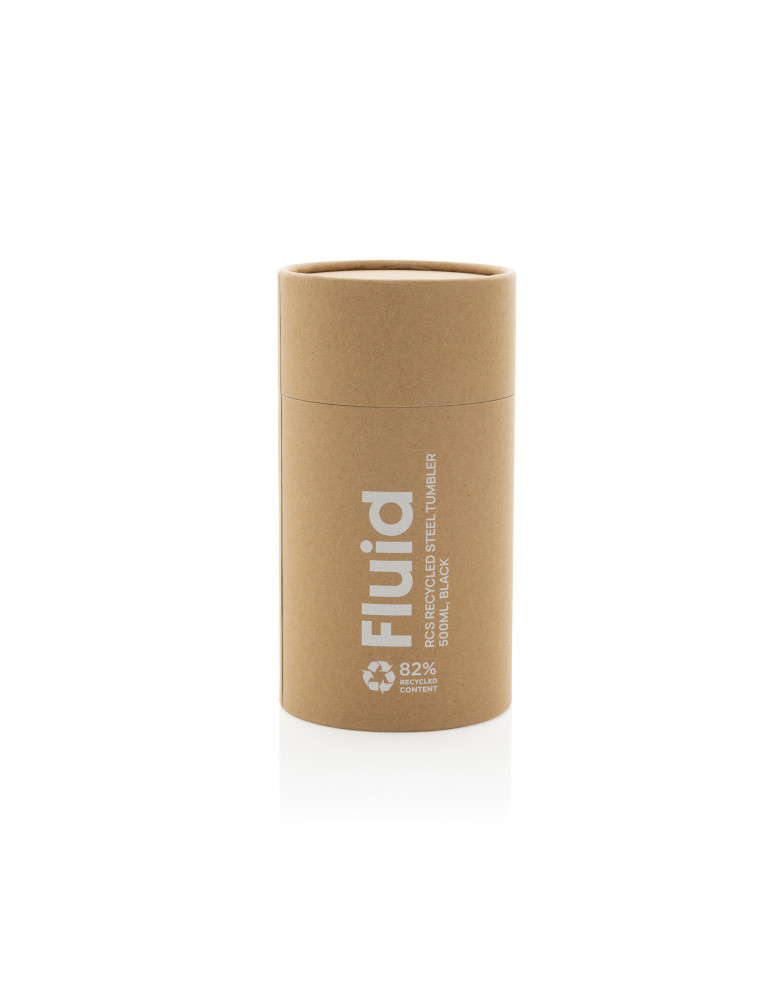 Mug Fluid 500 ml bicolore en acier RCS personnalisable