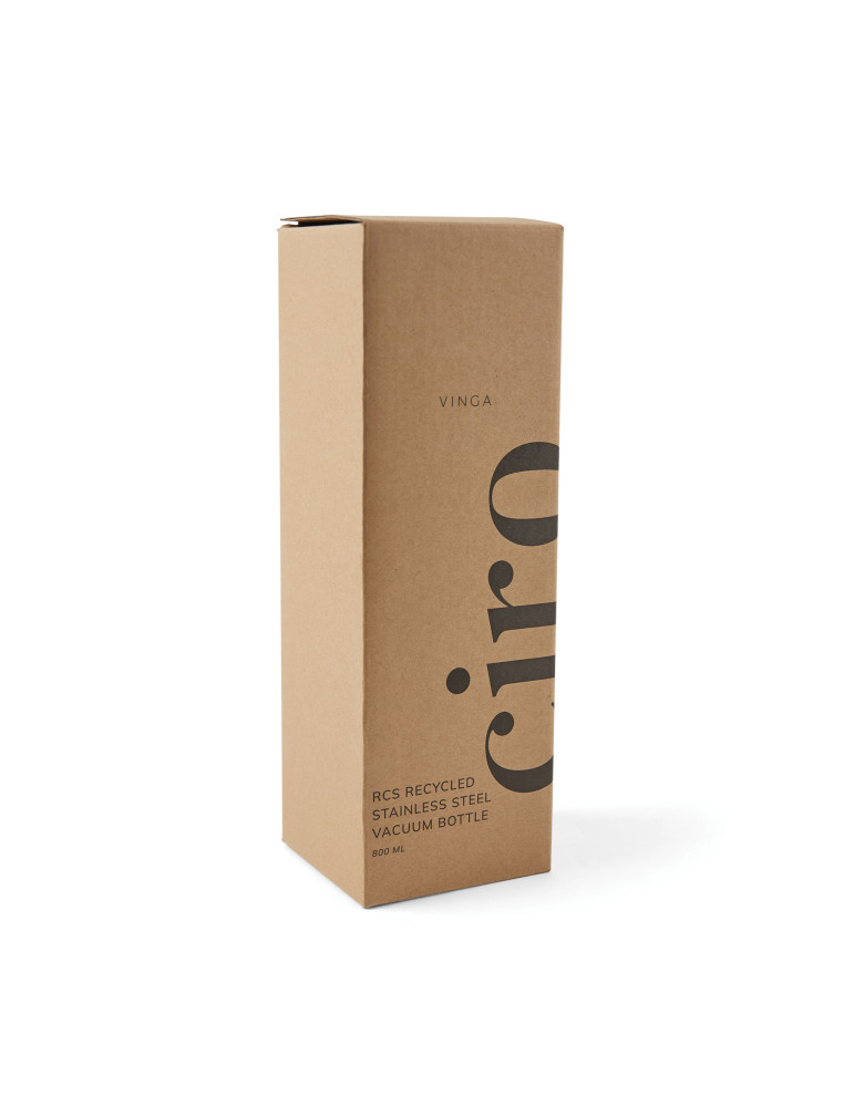 Grande bouteille Vinga Ciro 800 ml acier recyclé RCS personnalisable