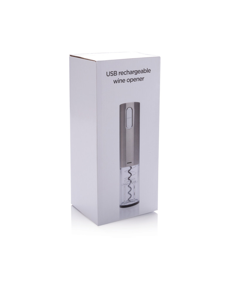 Tire-bouchon électrique USB avec lumière bleue personnalisable