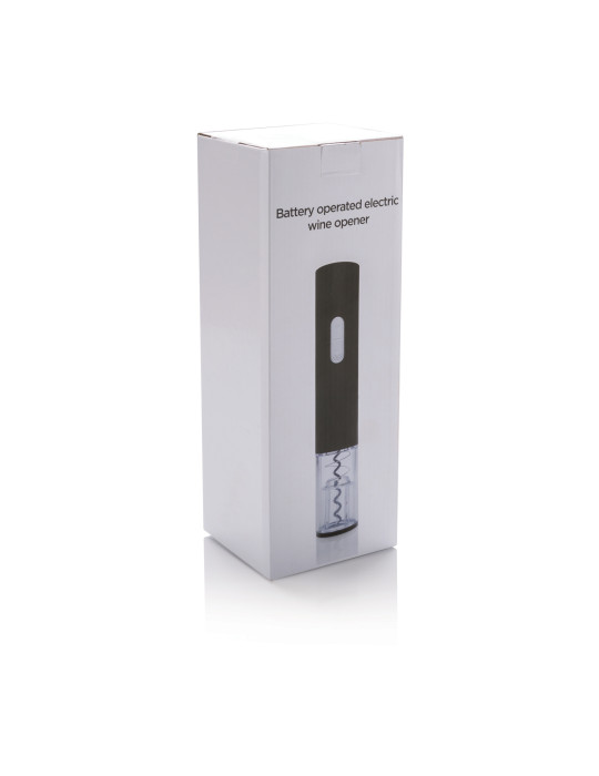 Tire-bouchon électrique à piles livré en coffret personnalisable