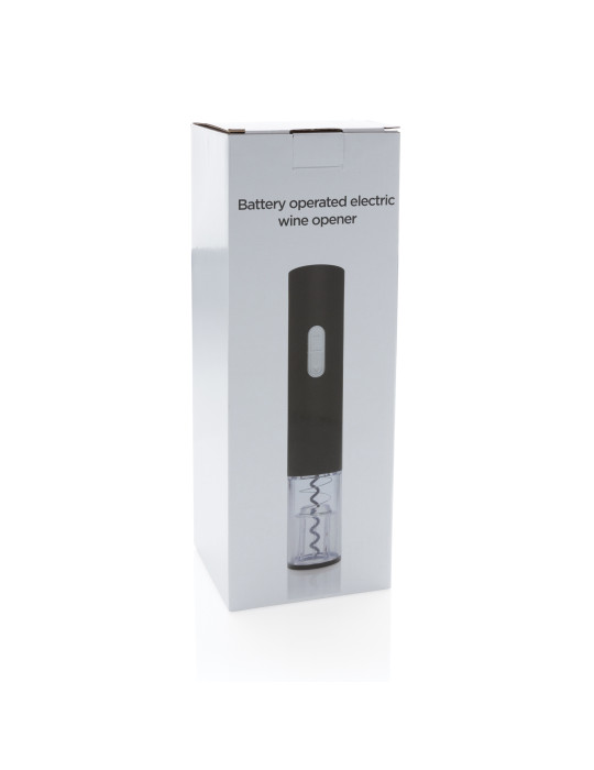 Tire-bouchon électrique à piles livré en coffret personnalisable
