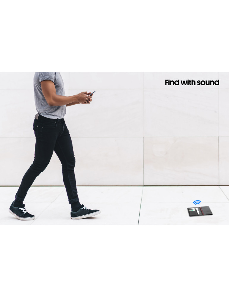 Porte-passeport en RCS avec géolocalisation Travelfinder personnalisable