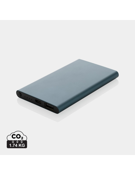 Batterie externe plate 4 000 mAh aluminium RCS personnalisable