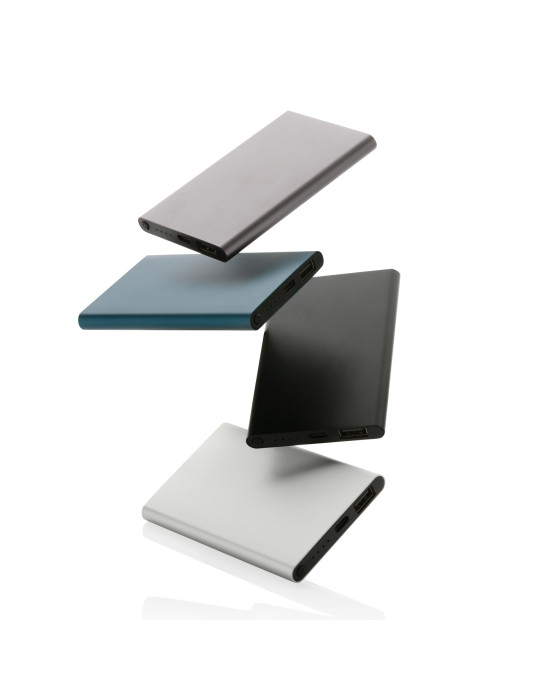 Batterie externe plate 4 000 mAh aluminium RCS personnalisable