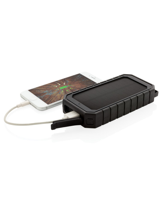 Batterie solaire 10 000 mAh et induction 10 W RCS personnalisable
