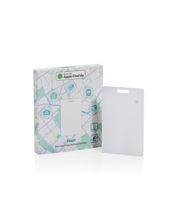 Carte de géolocalisation rechargeable en ABS RCS Findit personnalisable