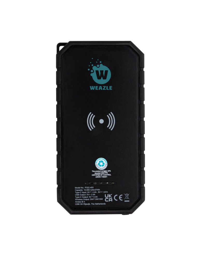 Batterie solaire 10 000 mAh et induction 10 W RCS personnalisable