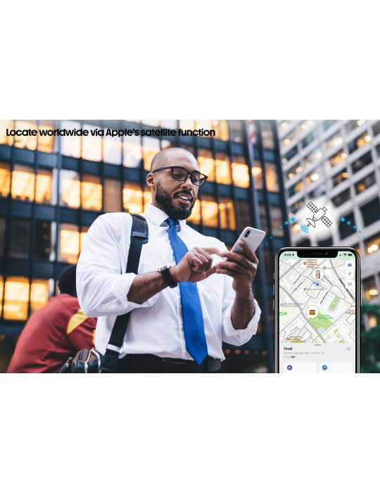 Carte de géolocalisation rechargeable en ABS RCS Findit personnalisable