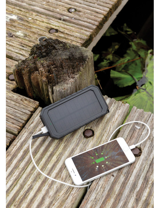 Batterie solaire 10 000 mAh et induction 10 W RCS personnalisable