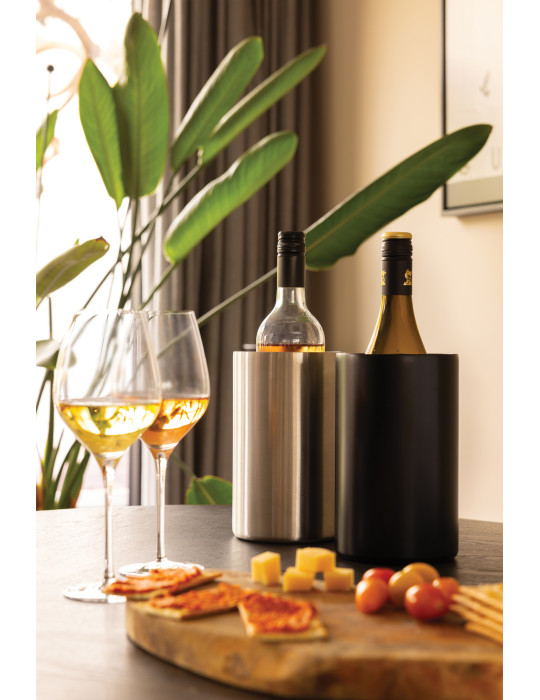 Seau à vin Vino en acier inoxydable recyclé RCS personnalisable