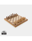 Jeu d’échecs pliable en bois de pin FSC personnalisable