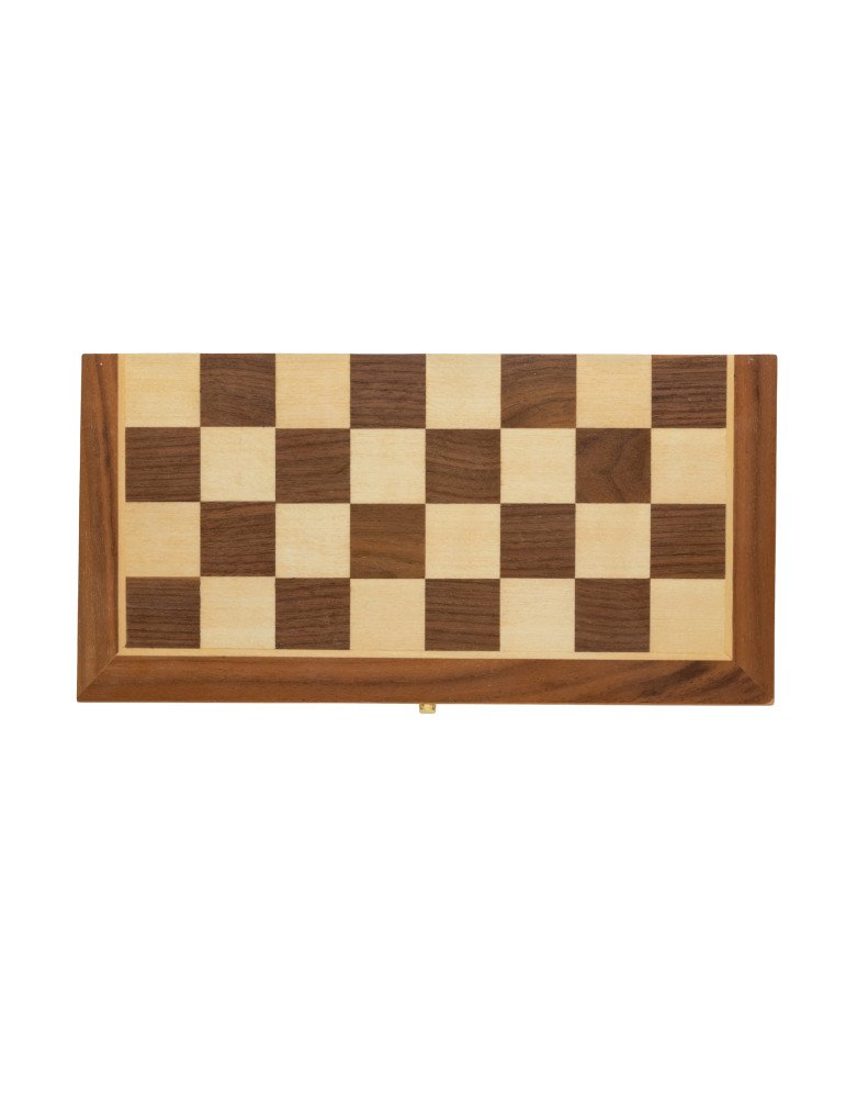 Jeu d’échecs pliable en bois de pin FSC personnalisable