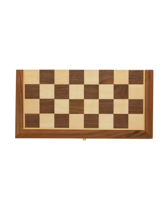 Jeu d’échecs pliable en bois de pin FSC personnalisable