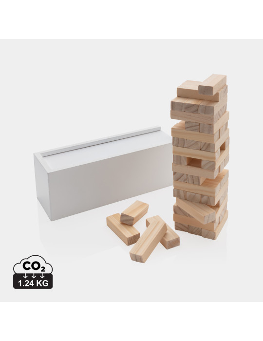 Jeu d’empilage de 48 blocs en bois FSC personnalisable