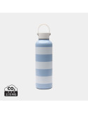 Bouteille rayée Vinga Lagoa 600 ml acier recyclé RCS personnalisable