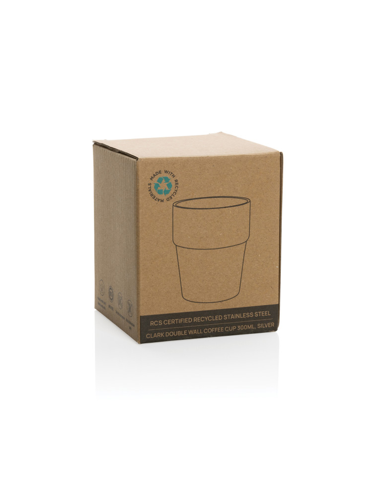 Tasse Clark 300 ml en acier recyclé RCS personnalisable