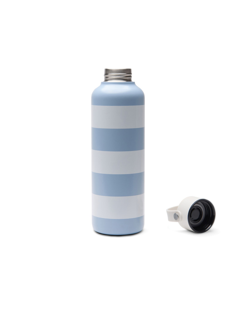 Bouteille rayée Vinga Lagoa 600 ml acier recyclé RCS personnalisable